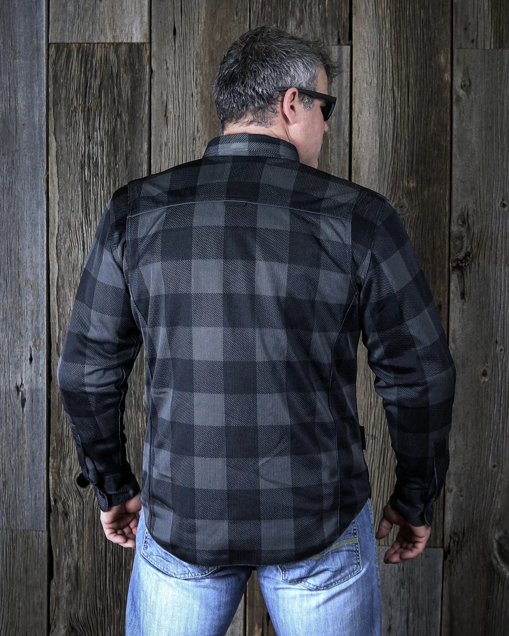 Chemise Moto en maille Cornell - Noir