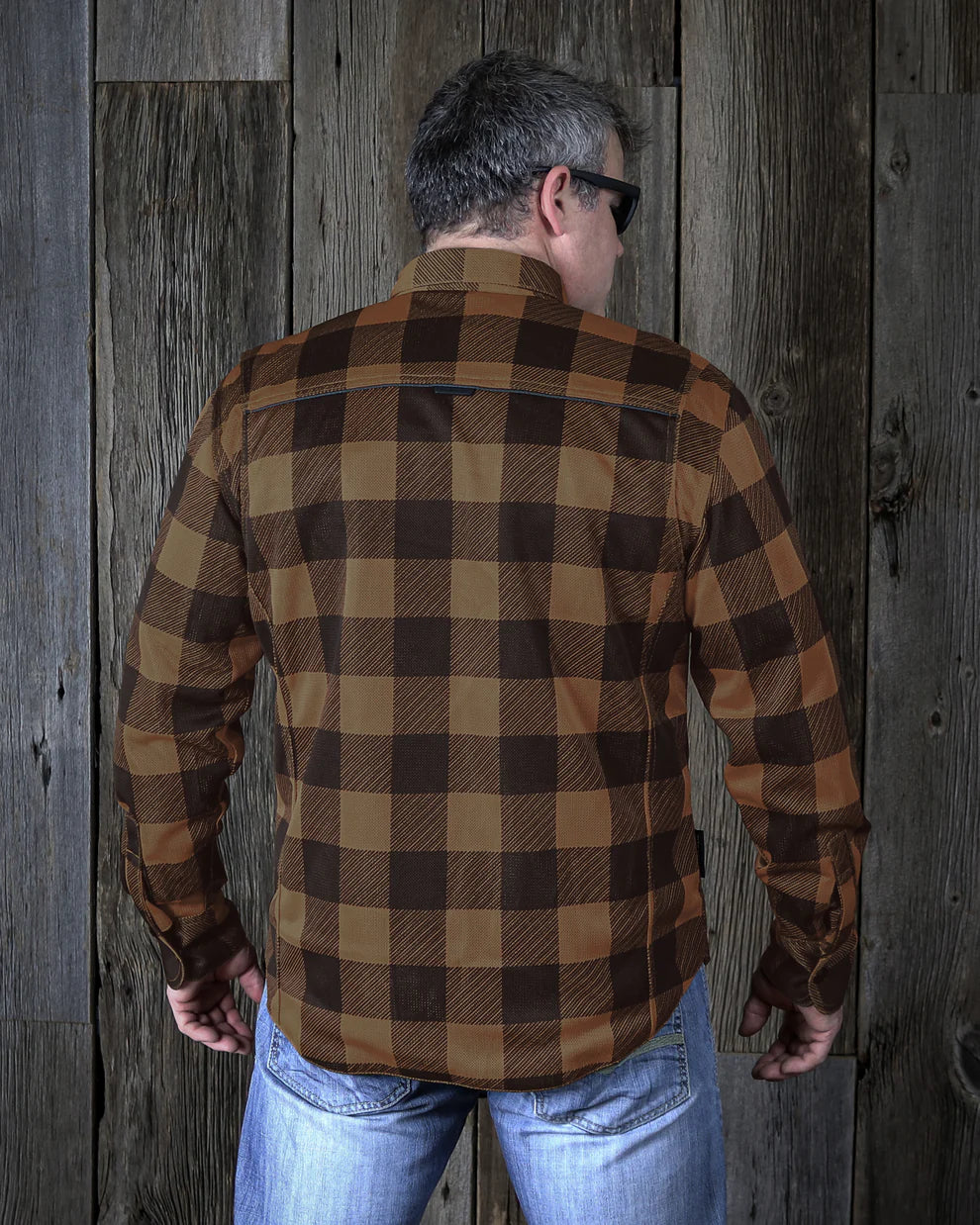 Chemise Moto en maille Cornell - Marron