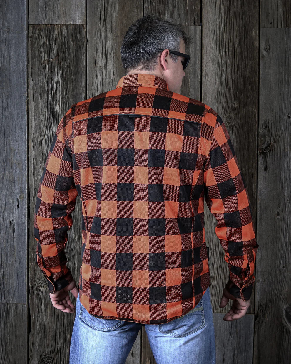 Chemise Moto en maille Cornell - Orange